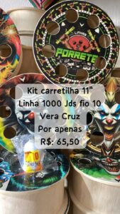 Promoção - Kit: Carretilha de 11" com linha de 1.000 jds